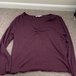 Loft XL long sleeve maroon sweater